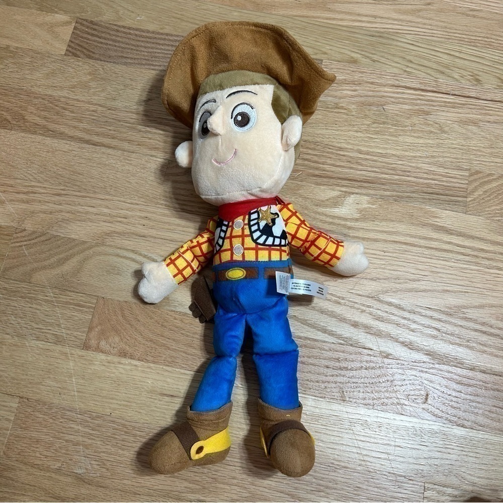 Disney Baby Woody Toy Story Plush Kids Toy Stuffed Animal Blue Brown